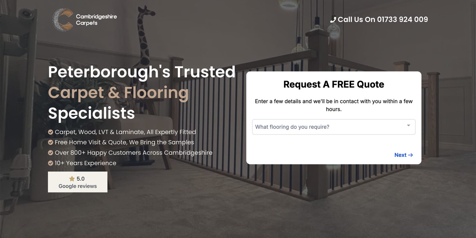 Cambridgeshire Carpets homepage