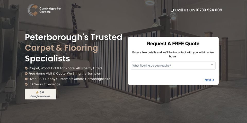 Cambridgeshire Carpets homepage