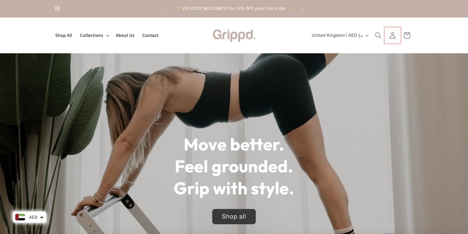 Grippd homepage